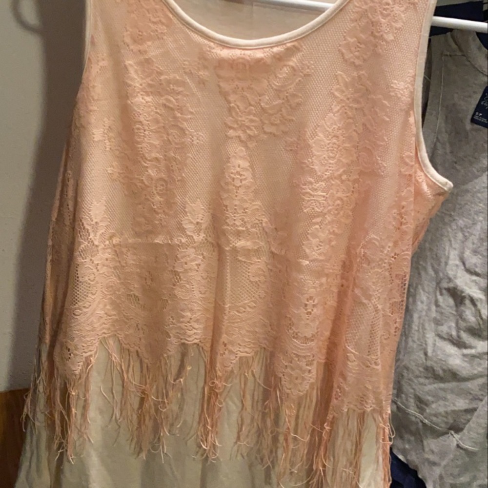 Fringe tank top